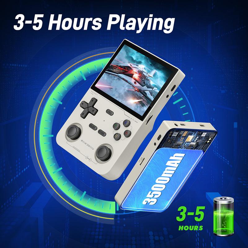 K36 Dual Joystick Handheld Retro Game Console  3.5 Inch IPS Screen Portable Video Game Console  portable gamer handheld retrogamer36s super nes game boy portable retro gameemulator portable gameconsole Charging Lithium Protection Chargeable hald  held