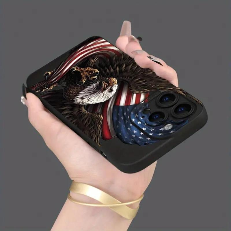 Eagle Pattern Phone Case, Decorative Phone Protector Cover, Phone Accessories Compatible With iPhone 11 12 13 14 15 16 Pro Max Series, Phones Case