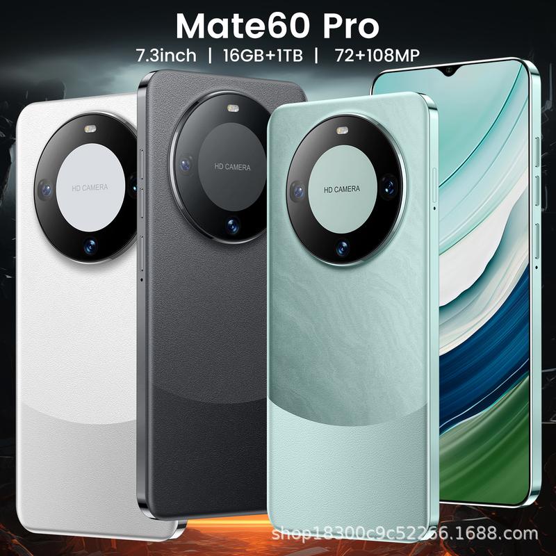 2024 new product mate60Pro Android 8.1 smartphone 7.3 inch HD camera factory stock all-in-one machine