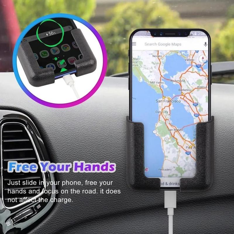 Self-adhesive Car Phone Holder, Creative Multifunctional Car Phone Rack, Stable Car Interior Phone Stand, Phone Accessories