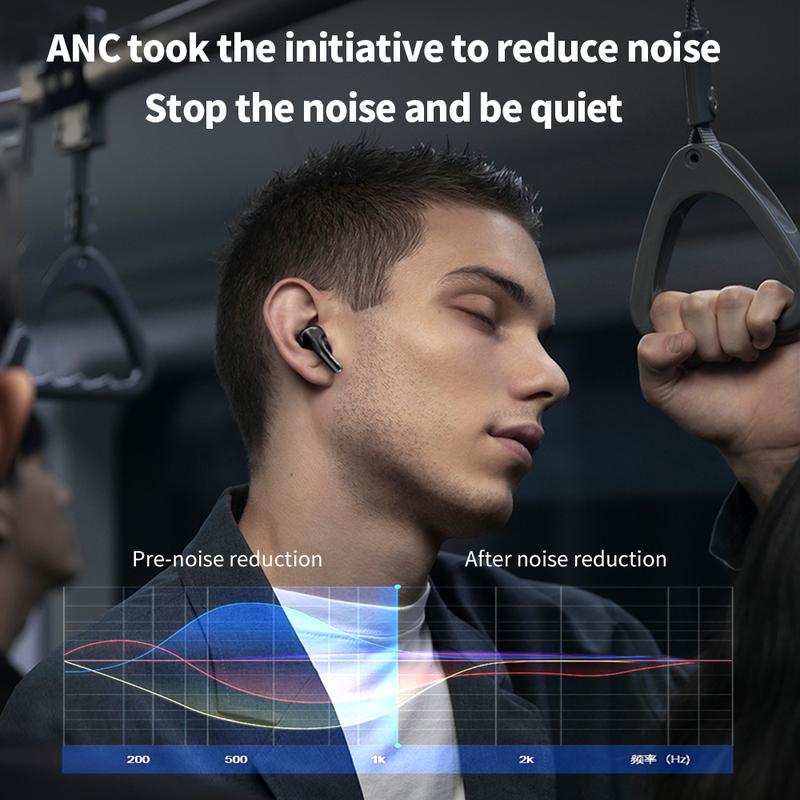 Bluetooth headset super long range super noise reduction into the ear type 5 generation Bluetooth headset Bluetooth headset touch screen long battery life noise reduction in-ear headset Audio Headphone