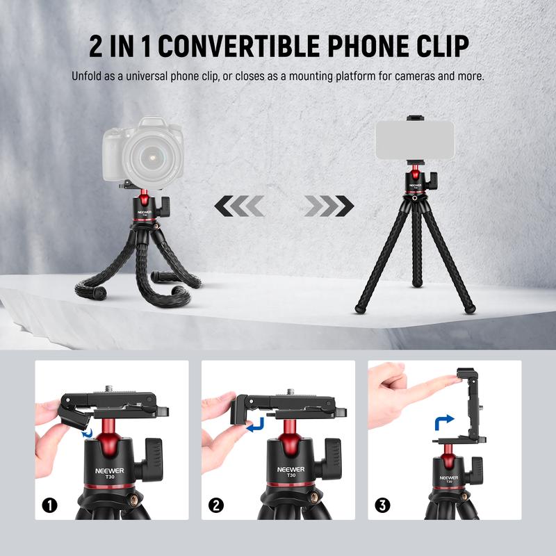 NEEWER T30 Flexible Tripod Kit