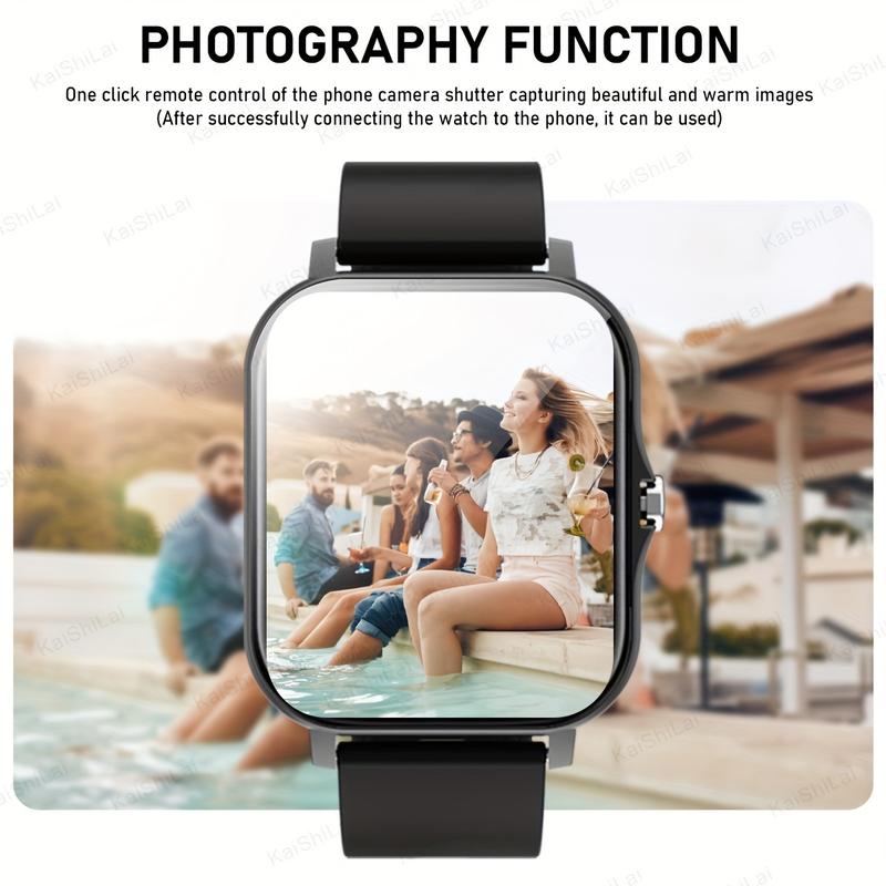 Hot-Selling New Arrival 1.83-Inch High-Definition Full-Screen Touch Screen, Unisex Sports Smart Watch, Make Answer Calls, Step Counting Calories Sport Mode Range Tracking, Call SMS Reminder Multi-Function Smart Watch, Suitable for iPhone and Android Smart