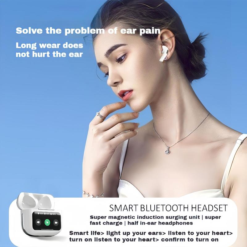 in-ear Design Wireless Earphone, Smart Touch Noise Cancelling BT Headset with Low Latency & Long Battery Life, Earbuds for Mobile Phone