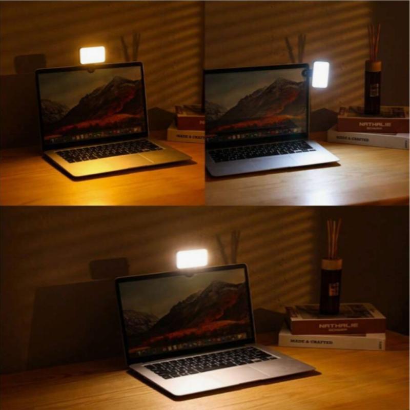 Portable LED Fill Light, USB Rechargeable Selfie Light, Pocket Light for Mobile Phone, Computer Video Conference, Mini Light for Mobile Phone