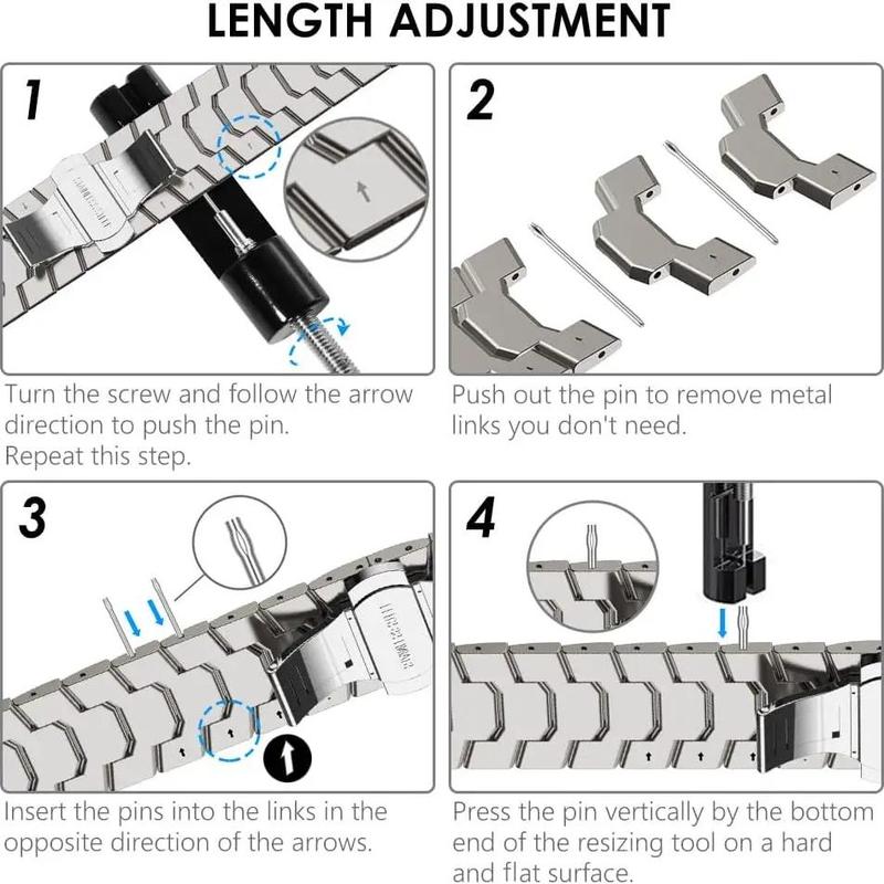 Stainless Steel Watch Band, Luxury Men Watch Band for iWatch Series 10 9 8 7 Se Ultra 1 2, Smart Watch Accessories