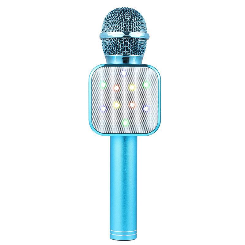 Wireless Microphone, USB Rechargeable LED Light Microphone, Professional BT Microphone for Live Performance, Music Recording, Singing, Karaoke, Party