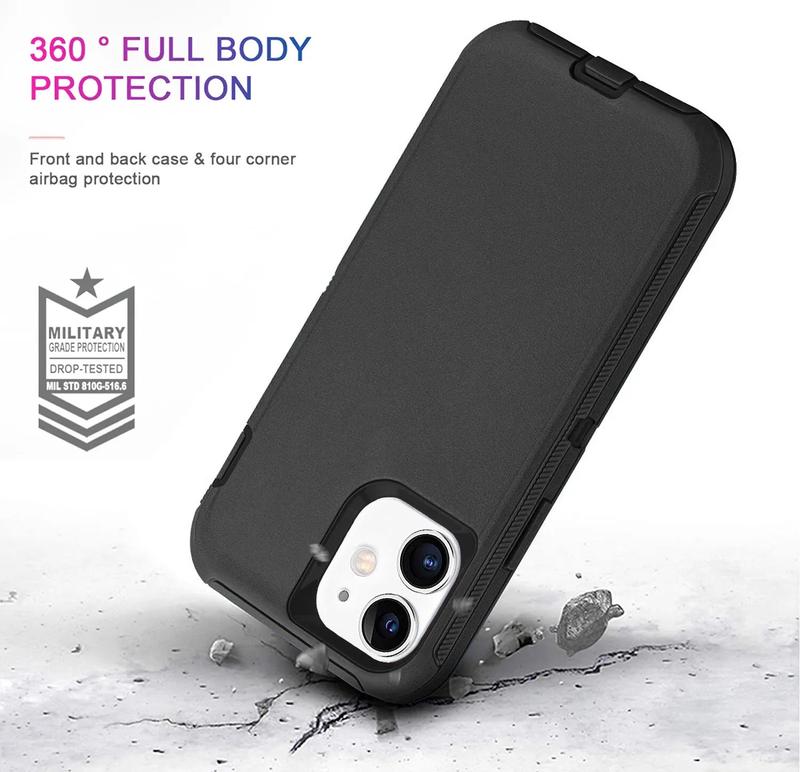 For iPhone 16 15 Pro Max 14 13 12 11 Xr Xs Phone Case Heavy Duty Shockproof Rugged Defender Cover Phone Accessories Handheld Smartphone Protection