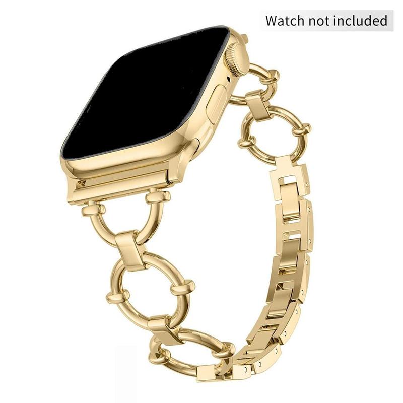 GIROUETTE Fashionable Bracelet Band, 1 Count Stylish Watch Band for Women, Smart Watch Accessories Compatible with Apple Watch Series 9 8 7 6 5 4 3