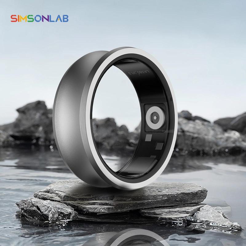 SIMSONLAB Multifunctional Smart Ring, 1 Count USB Rechargeable Waterproof Smart Ring, Sports Monitoring Ring, Remote Photo Control Ring for Android & iOS