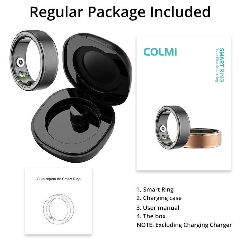 Smart Ring, Rechargeable Smart Ring, Men's Tech Gadgets 2024, IP68 Waterproof Smart Ring with Multi Sport Modes, Wearable Accessories for Men & Women, Wearable Devices for Daily Use