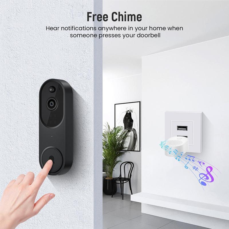 Wireless Security Camera, Outdoor Camera, 2.4G WiFi 1080P Rechargeable Waterproof Home Security Cameras with AI Human Detection, 2-way Talk, Night Vision, Remote Live View