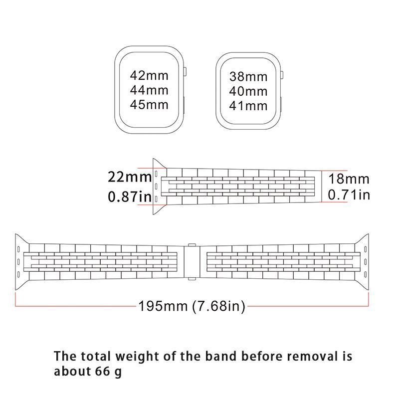 Stainless Steel Watch Band, Fashion Watch Bands Compatible with Apple Watch 38mm 40mm 41mm 42mm 44mm 45mm 49mm, Watch Band for iWatch 9 8 7 6 5 4 3 2 1 SE SE2 Series, Smart Watch Band, Watches Band, New Tech Gadgets 2024