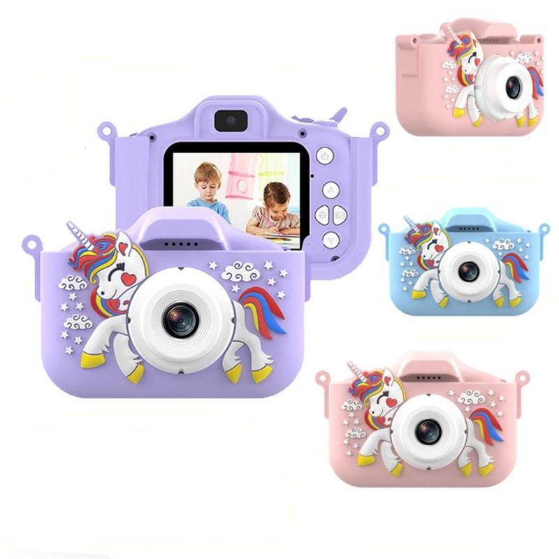 Unicorn Design Camera Toy, 1080P HD Children's Camera Toy with 32GB SD Card & Card Reader, Birthday Gift for Boys & Girls