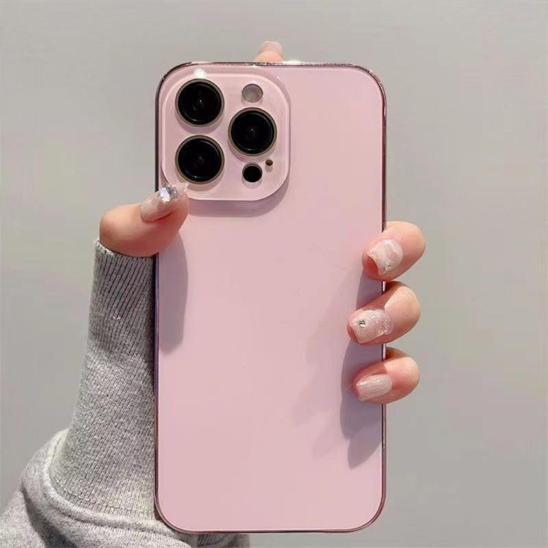 Premium Pink Phone Case for iPhone 11-16 Pro Max Plus | Electroplated, Shockproof & Wear-Resistant Cellphone Protective Cover christmas 2024 ornament