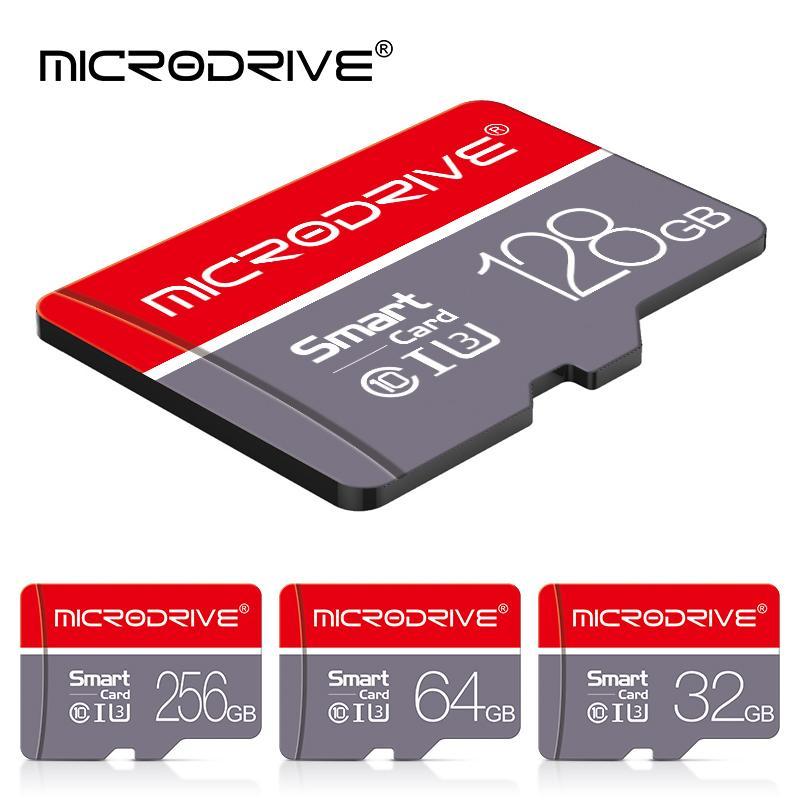 MicroDrive Micro TF SD Card, 1 Count High Speed Transmission Memory Card with Class 10 SD Adapter, 8GB 16GB 32GB 64GB 128GB 256GB Memory Card for Camera, Phone, Computer