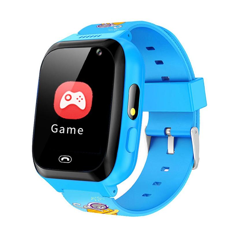 Kids Game Music Smart Watch, Cartoon Silicone Wristband Call Phone Watch with 1GB SD Card and 6 Games, 2G SOS Call Smartwatch, Boy Girl Outdoor Music Playback Watch without SIM in Watch