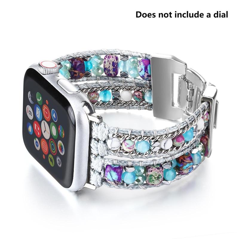 Boho Style Beaded Watch Band (Band Only), Fashionable Watch Band for Women & Men, Wearable Accessories for Apple Watch Series 9 8 7 6 5 4 3 2 1 SE Ultra