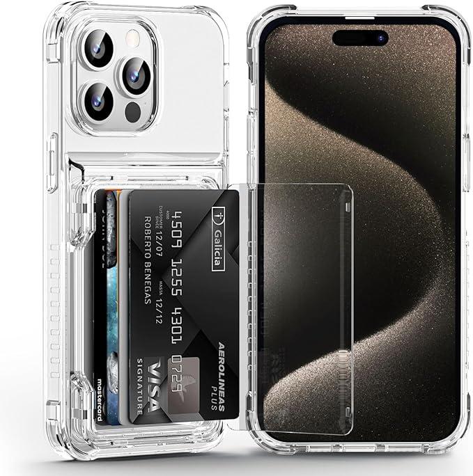 Transparent photocard phonecase clear phonecase with photocard holder with flip open card holder with Flip Large Cards Slot Holder for iphone11 12 13 14 15 series for Samsung S24 S23 Ultra Kpop Screen Protector