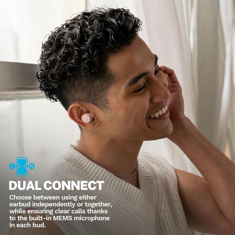 JLab Go Tones+ True Wireless Bluetooth Earbuds, Touch Controls, 35+ Hours Playtime, Customize EQ Sound, Dual Connect, Fast Charge, 2 Year Warranty