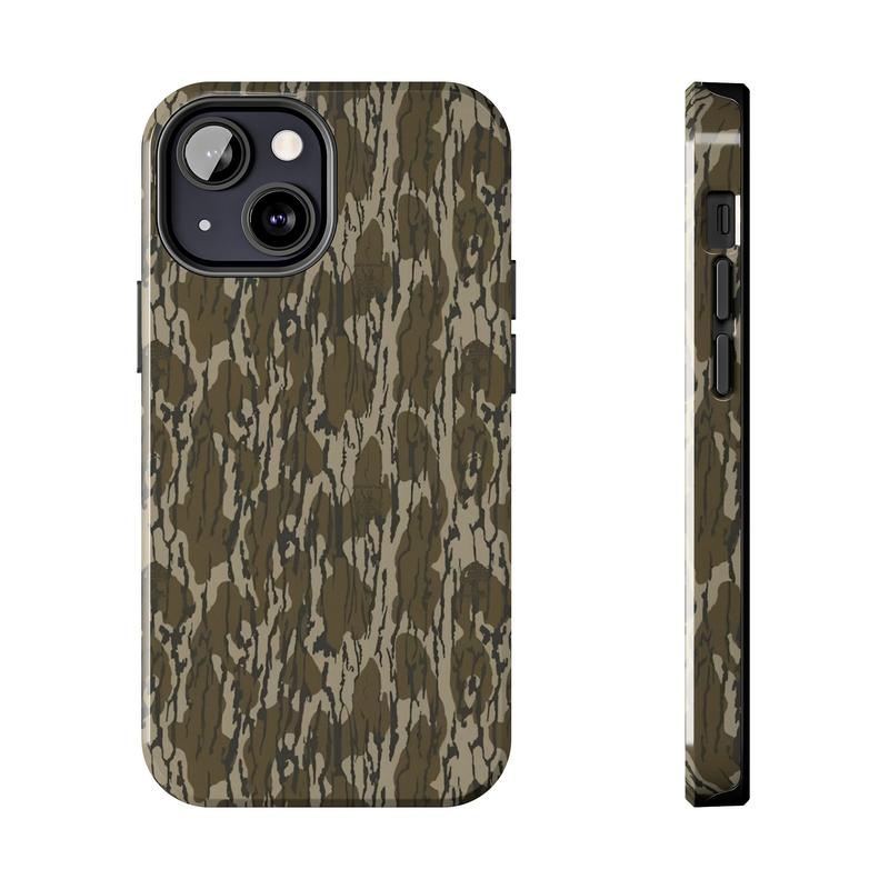 Vintage Ol School Waterfowl Camo Phone Case, Real Hunting, Sitk@ Camo, Bass Fishing, Duck Hunting, Realtree, Mossy Oak Aesthetic For iPhone 16 15 14 13 12 11 X 8, Hunting Gifts, Durable Accessories