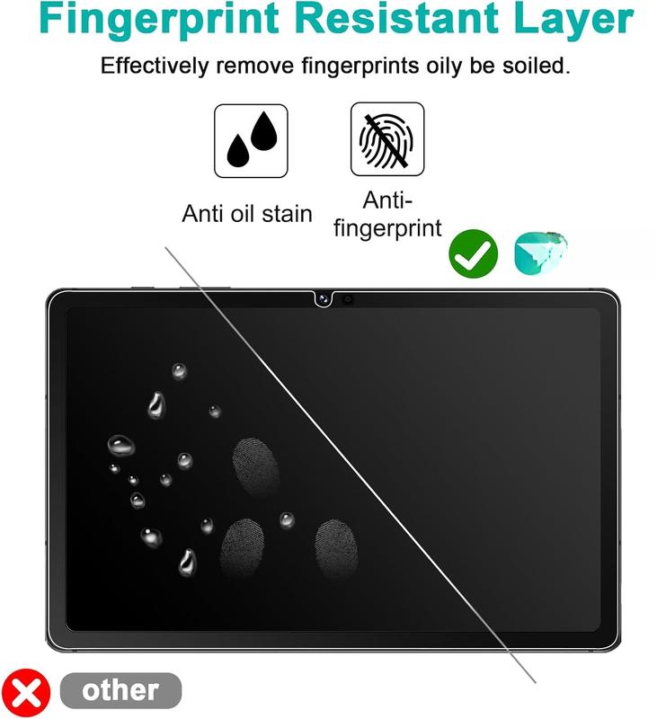 2 Pack Screen Protector for  Galaxy Tab A9 Plus 2023 | Galaxy Tab A9 Plus Tempered Film Ultra Thin Screen Protector | Anti-Fingerprint Touch  Screen Protector for Tab A9 Plus