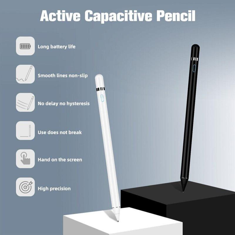 Universal Capacitive Active Stylus, Universal Capacitive Active Stylus Touch Screen Pen Smart For IOS Android iPad Phone Tablet Pencil Drawing