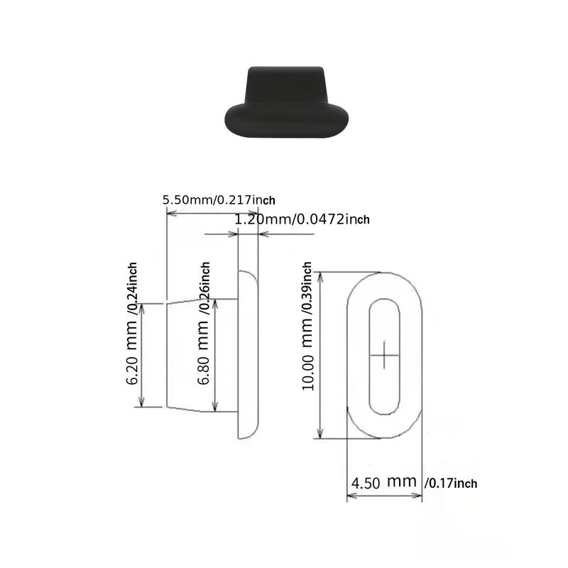 Silicone Phone Charging Data Port Dust Plug (6 Counts), Phone Charging Data Port Dust Cap, Suitable for iPhone Lightning Charging Data Port, Phone Accessories