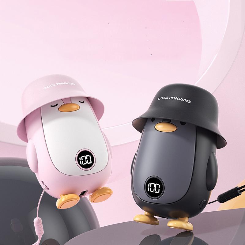 Cute Penguin Design Power Bank, 5000mAh Portable Mobile Power Bank, 2 in 1 Hand Warmer & Power Bank, Mobile Phone Accessories for Home Office Outdoor