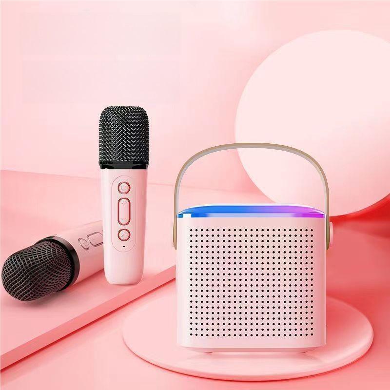 Mini Karaoke Machine with Wireless Microphones Mini Partybox