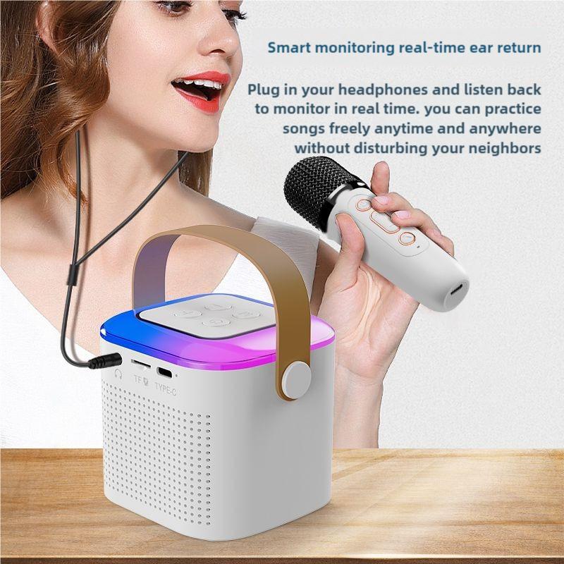 Mini Karaoke Machine with Wireless Microphones Mini Partybox