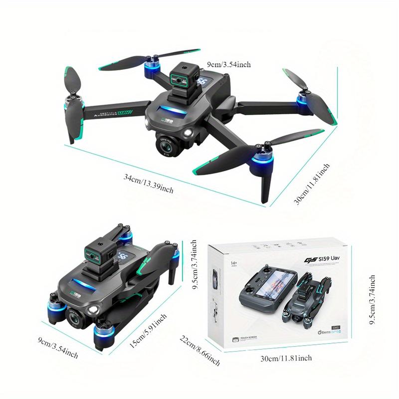 Ultra Long Endurance GPS Drone, with 4K Camera, 2 Large Batteries, Motor Using Brushless Technology, Suitable for Beginners and Professional Shooting Use, Intelligent Obstacle Avoidance, GPS Home, Can Be A Good Gift for Friends