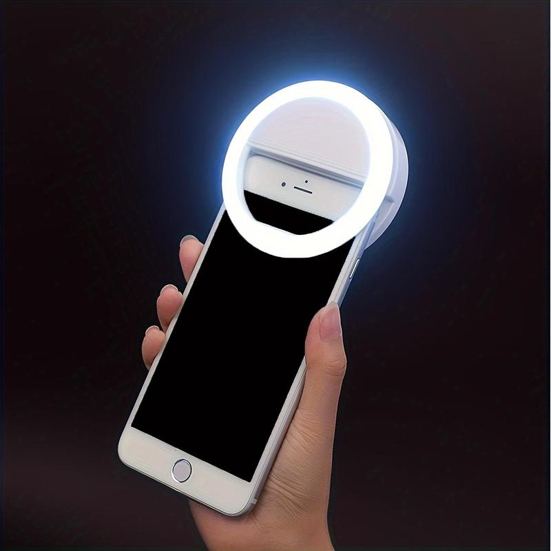 USB Rechargeable Selfie Ring Light, 36-LED Selfie Ring Light, Photoshoot Light, Night Selfie Enhancing Light for Phone Photography