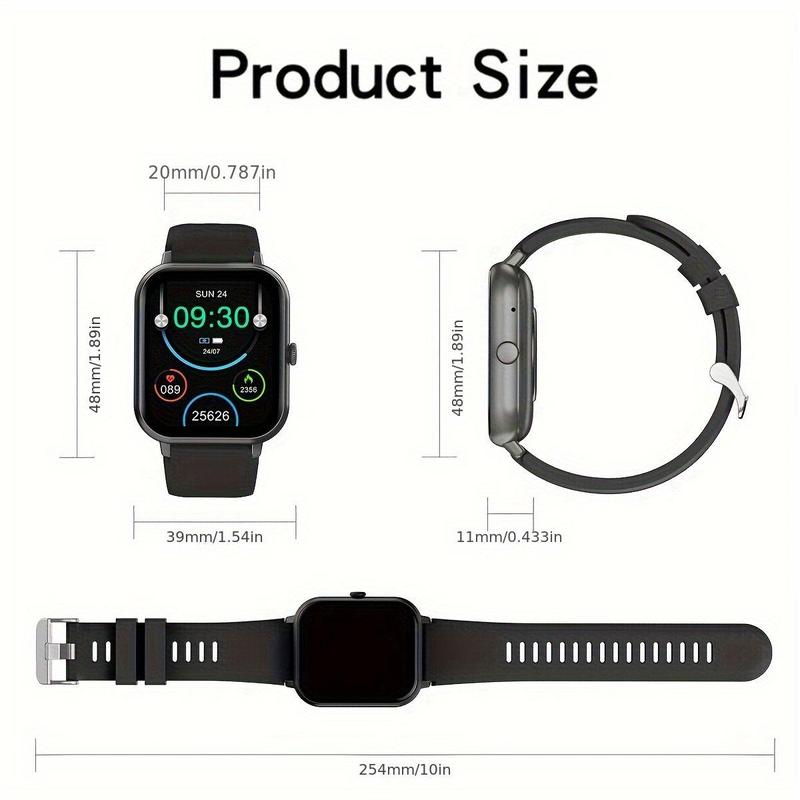 1.83 Inch Smart Watch for Men & Women, Sports Wireless Full Touch Screen Smart Watch with Call, Multi-functional Smart Watch for iPhone Android Smartphone, Smart Watch for Men and Women