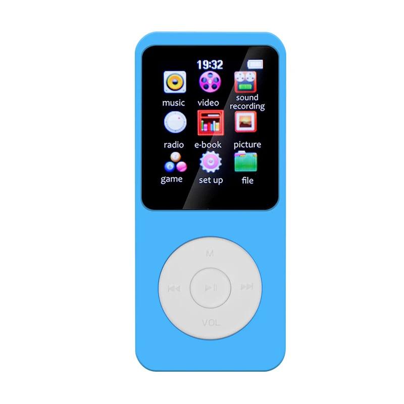 MP3 Player 1.8 in Screen HiFi Lossless Music Player Bluetooth-Compatible5.0 Type-C Sports MP3 Player Built-in Speaker for Kids