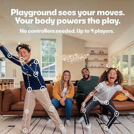 Playground Game System, Indoor Family Game Night, Fun Games & Physical Play, Unique AI-Powered Motion Tracking Video Game Console, Transforms Living Room into a Family or Party Games Space