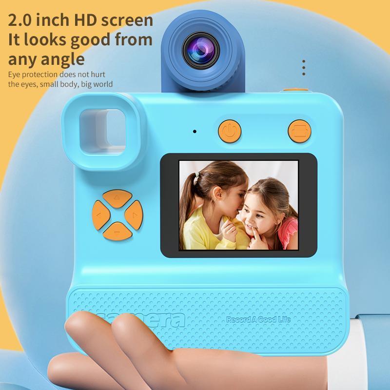 KGG Instant Print Camera, 2.0 Inch LCD Screen Digital Photo Camera with Thermal Printer, Video Camera with Accessories, Birthday Gift for Girls & Boys