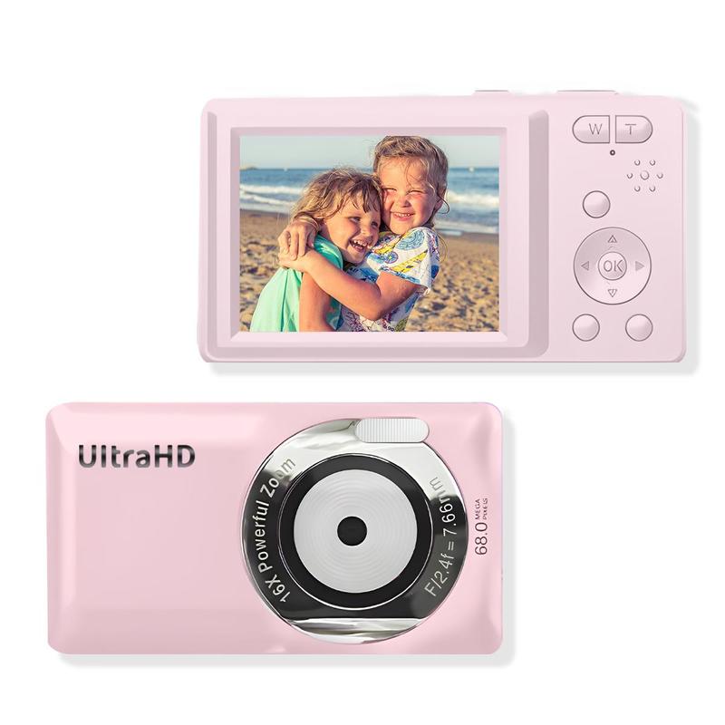 Portable Digital Camera, 1 Set 1080P High Definition Screen Camera with 32GB Memory Card, USB Rechargeable Vlogging Camera for Student, Adult, Beginners