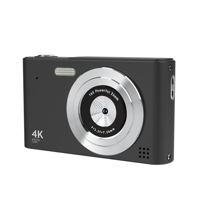 48MP 4K HD Digital Camera with 16x Zoom, USB Charging, 2.4-inch LCD, Perfect for Vlogging and Beginners - Christmas Gift