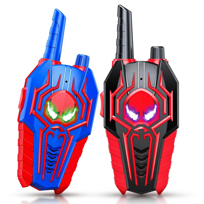 Spider Walkie Talkies for Kids: Toys Gifts for 3 4 5 6 7 8 9 Year Old Boys Girls Ages 5-7 Kids Walkie Talkies Outdoor Hiking 2 Way Radio Toy for 3-12 Year Old Boy Girl Christmas Birthday Gift Age 3-6