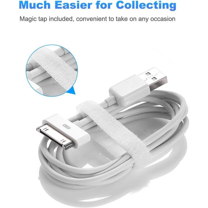 30 Pin Sync and Charge Dock Cable for i Phone 4 4S   iPad 1 2 3   iPod Nano iPod Touch - White