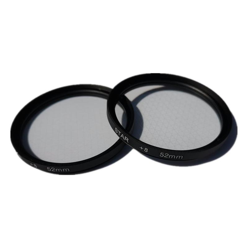 52mm 8 Line Star Filter Lens, Clip-on Polarizer Filter, Star Filter Lens for Smartphone, Mobile Phone Accessories