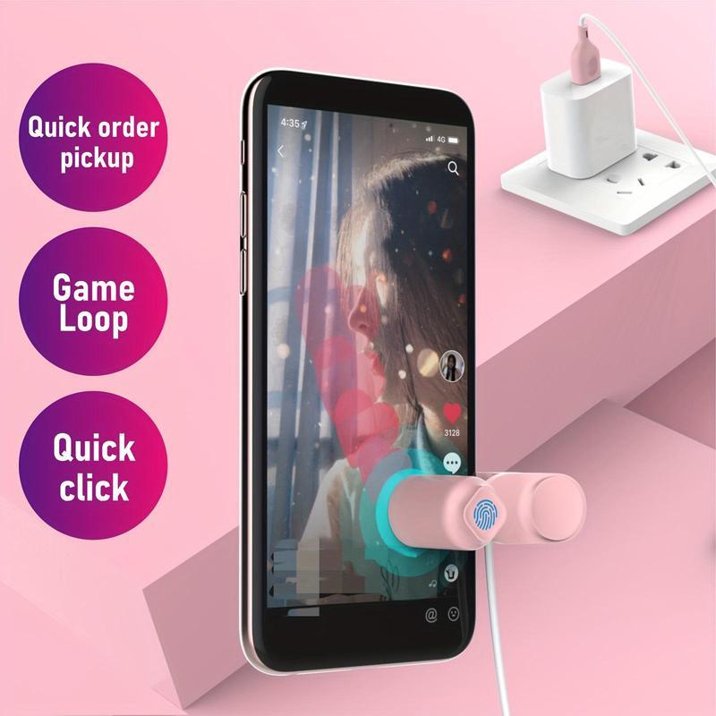 Video Live  Clicker, Phone Screen Device Speed Clicker, Simulated Finger Continuous Clicking, Adjustable Auto Physical Tapper, Suitable for Games,Reward Tasks(1 Second Fastest 50 Times)Accessories Console,back to school gift.