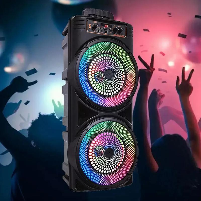 Bluetooth Speakers Big Powerful Wireless TWS Loud Portable Speaker LED Lights