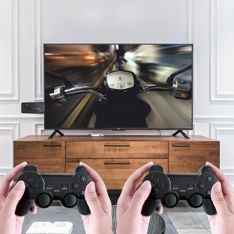 M8 Video Retro Game Console 2.4G Dual Wireless Controller Game Stick 64G 20000 Classical Game for Play Family Games Gifts