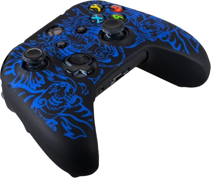 for  One X S Controller x 1(Tiger Blue) with  Thumb Grips x 8