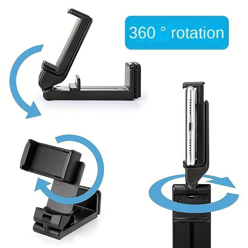 Foldable Phone Holder, 360° Rotatable Phone Holder, Multifunctional Phone Stand for Car, Home, Office, Travel, Phone Accessories