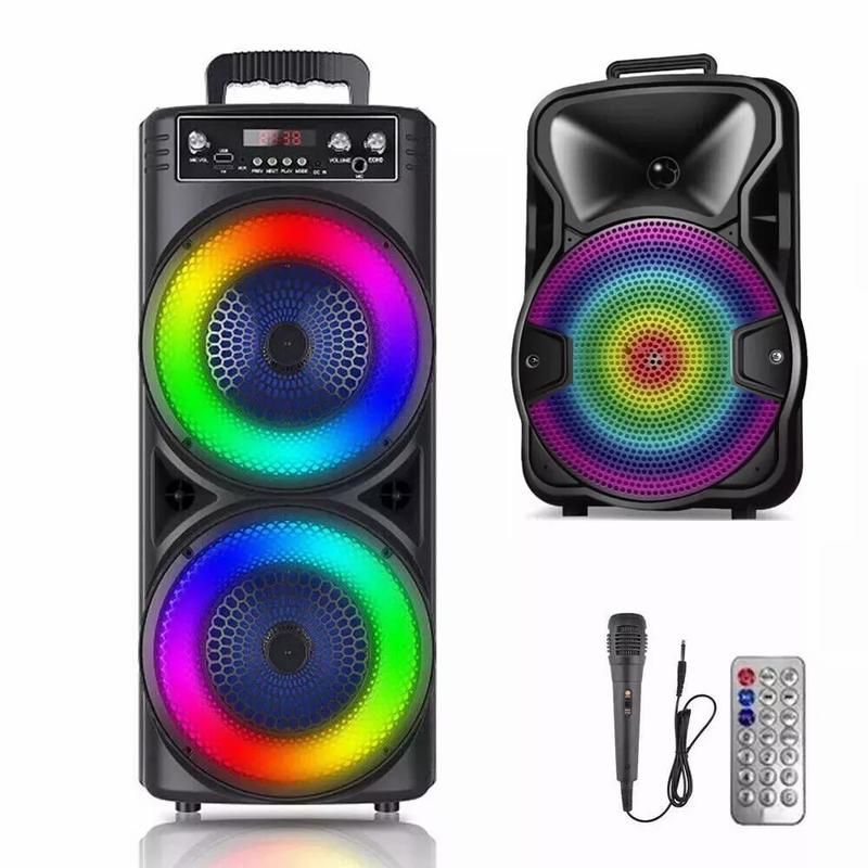 Bluetooth Speakers Big Powerful Wireless TWS Loud Portable Speaker LED Lights