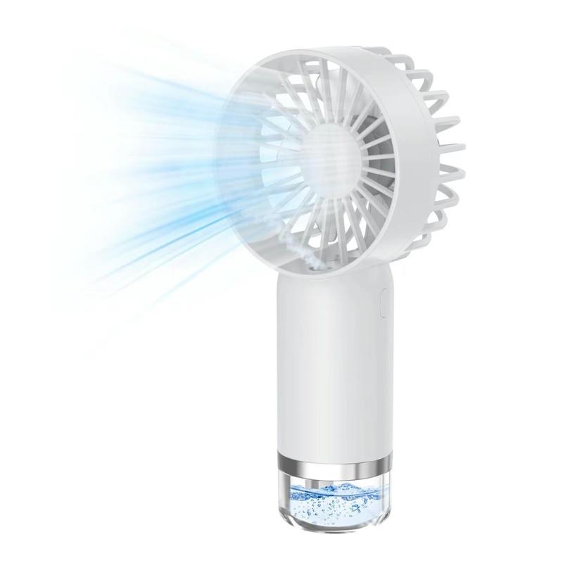 Portable Mist Fan, Misting Fan Portable, Handheld Personal Mister Fan, Spray Water Mist Fan, Charging Design Electric Fan for School, Camping, Car, Handheld Misting Humidifier Fan Mobile Usb Protection Chargeable