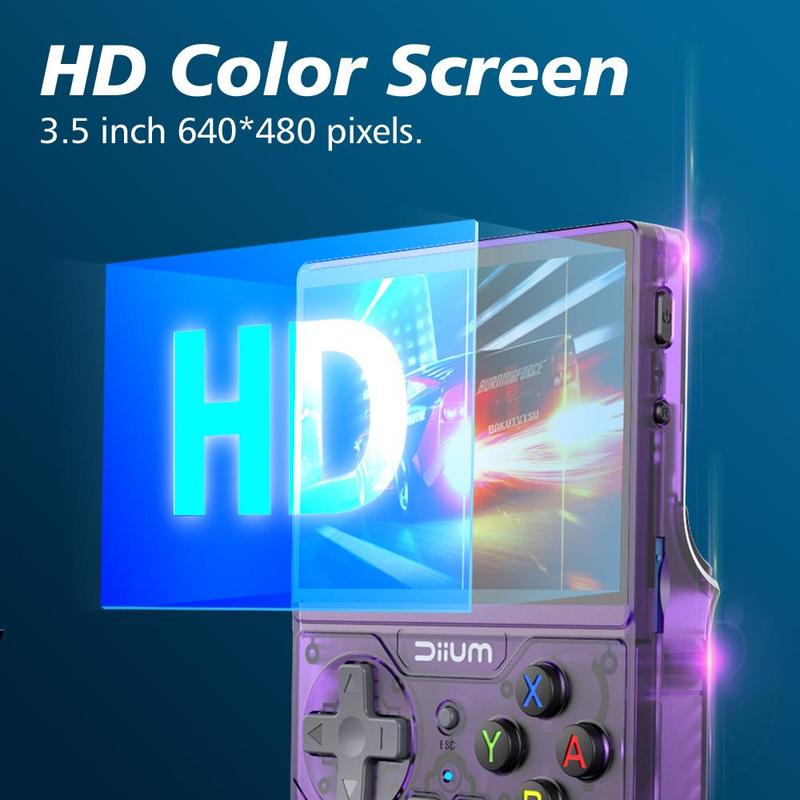 3.5 Inch Handheld Game Console, 1 Count Retro HD Large Screen Wireless Connection Game Console, Rechargeable Long Standby Game Console for Home